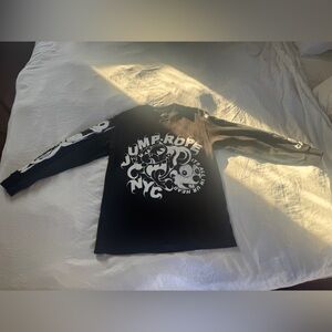 Black Long Sleeve Graphic Tee